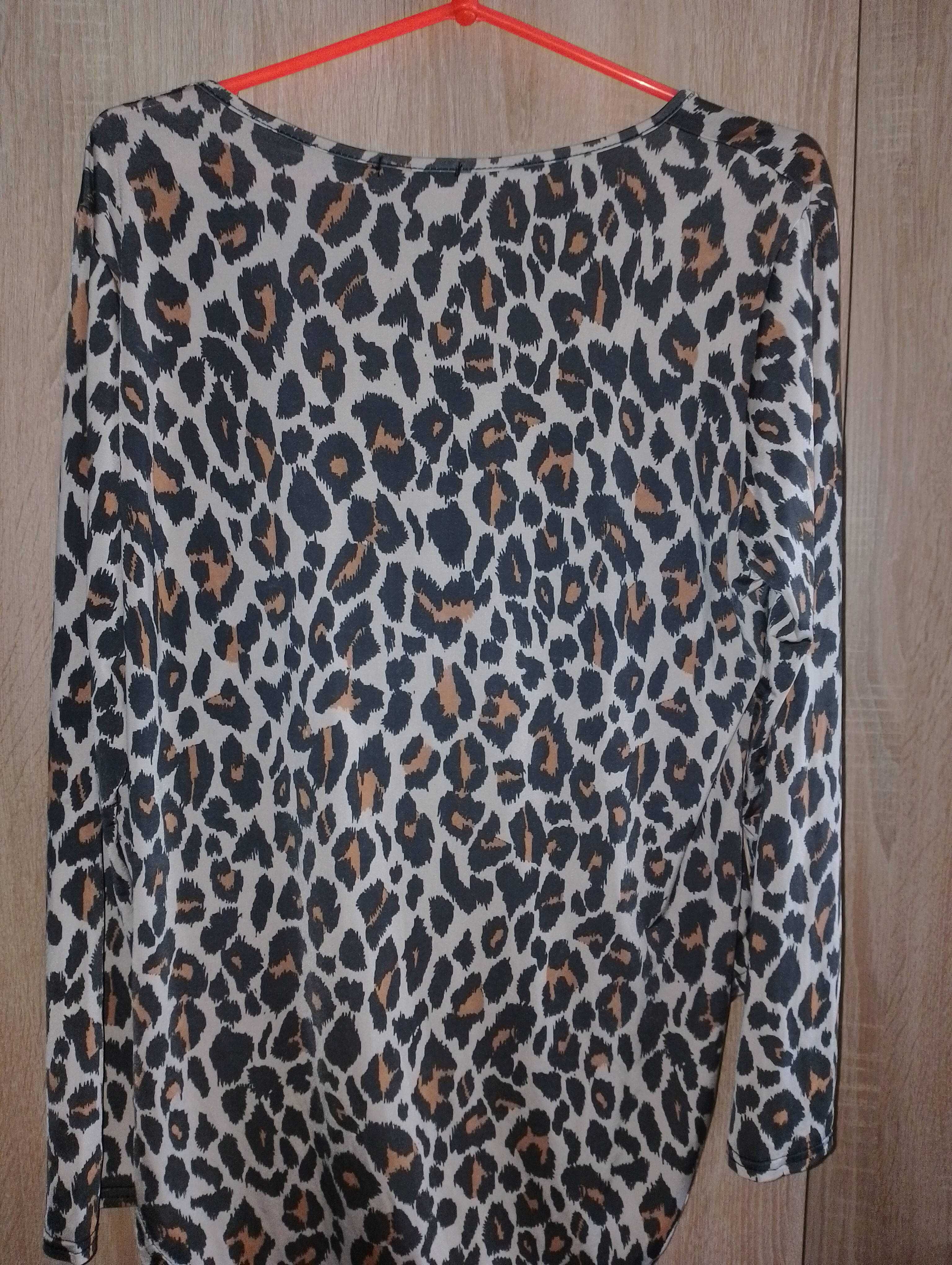 Body damskie plus size długi rękaw panterka r. 48 Boohoo