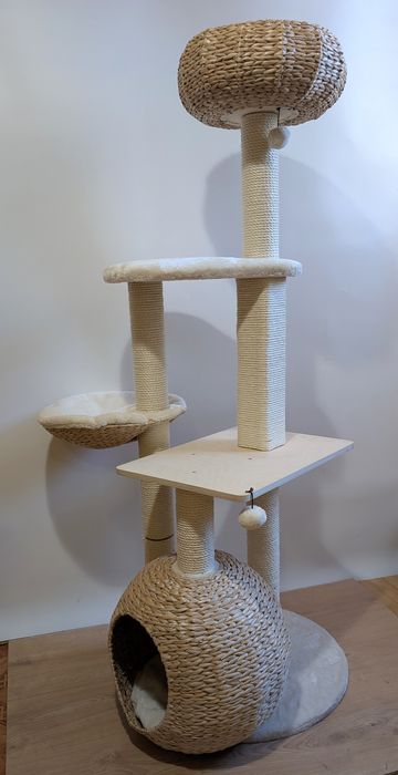 Laguna Drapak dla Kota Kremowy 83x74x160cm ZWROT MODYFIKOWANY DUŻY