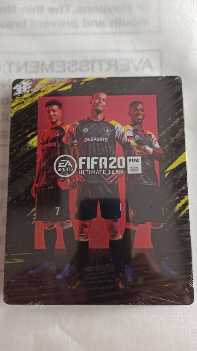 Fifa 20 ps4/ps5 jak nowa+ steelbook nowy folia..