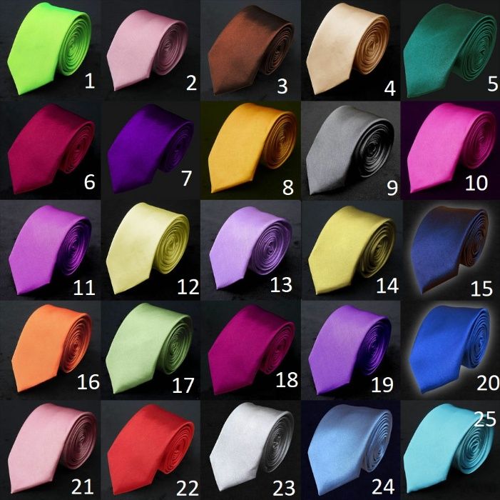 Gravata básica em várias cores | Entrega em 24 horas | Fato Smoking