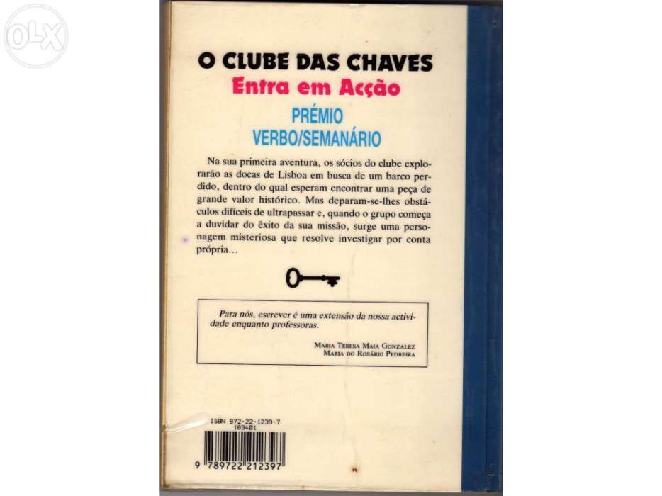 Livro "O Clube das Chaves Entra em Acção"