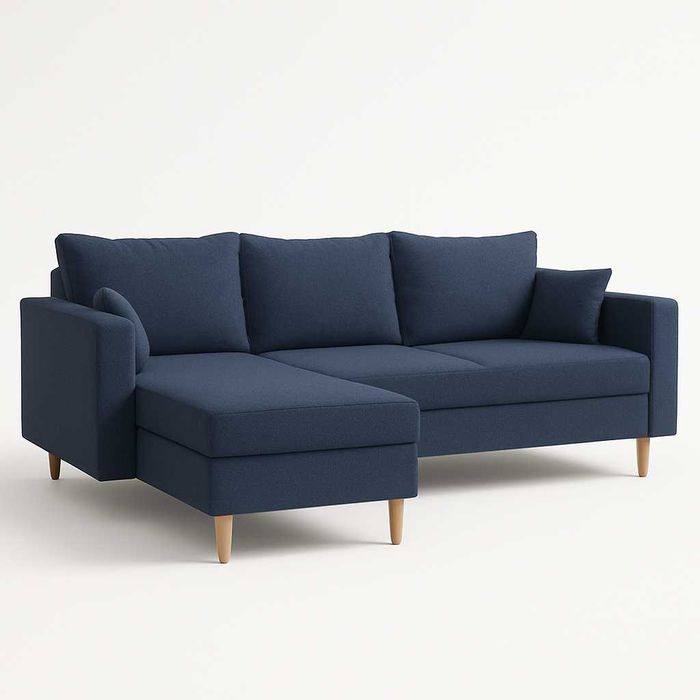 Narożnik Do Salonu IVO Kanapa Sofa Rozkładana 2 Pojemniki Na Pościel