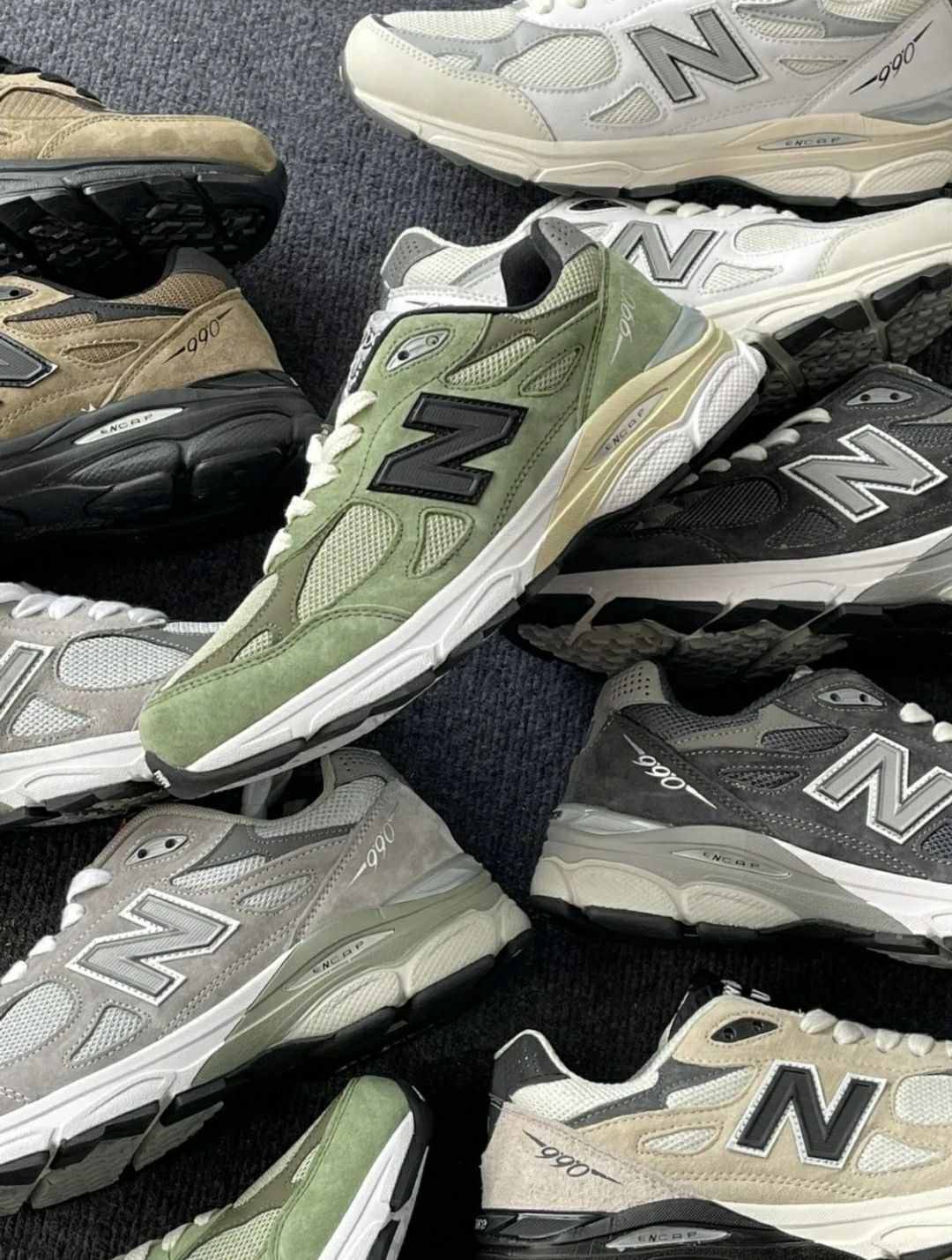 Кросівки New Balance JJJJound x New Balance 990 v3 Made in USA Olive