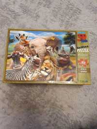 Puzzle 3d Afryka 63 elementy