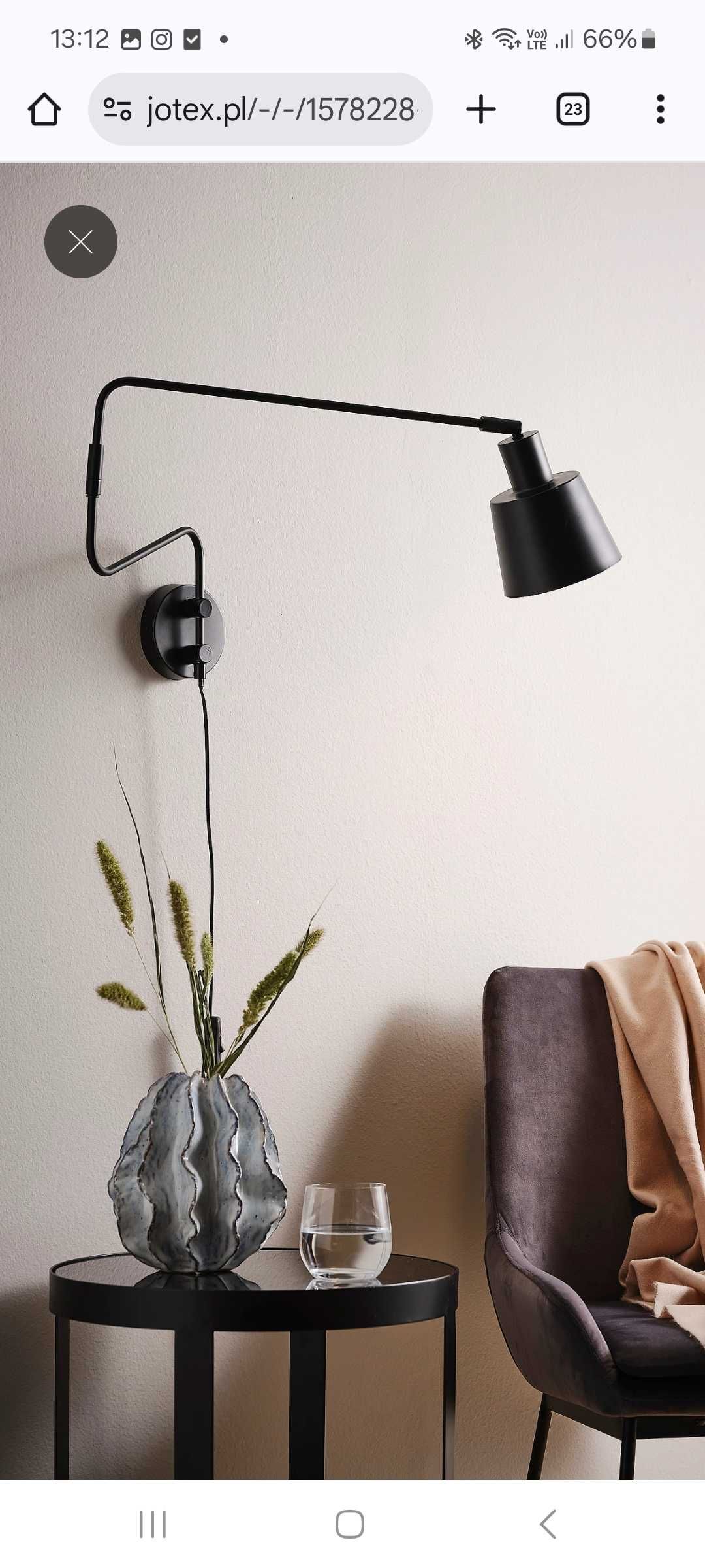STIG lampa ścienna (Jotex)