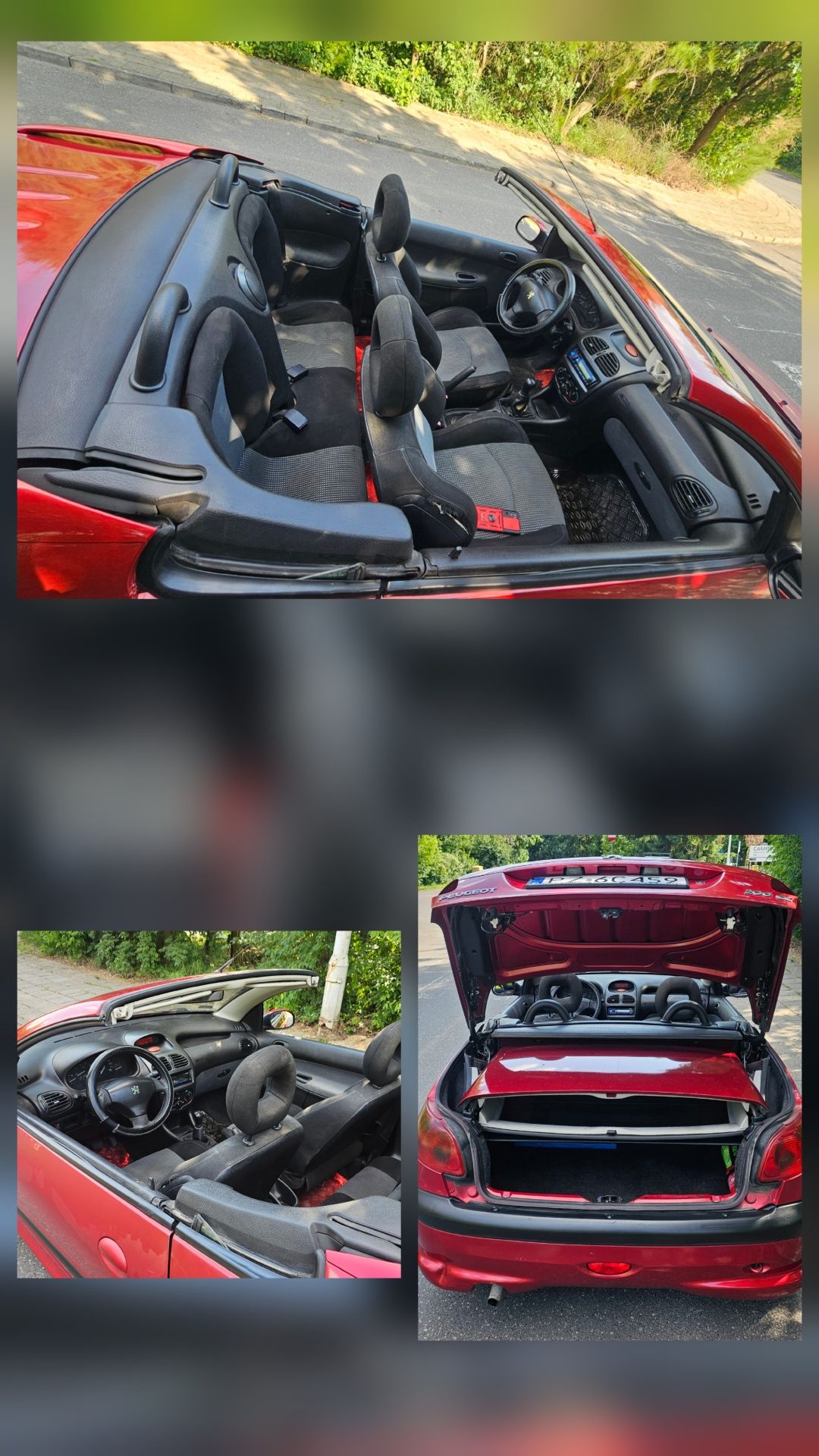 Peugeot 206 CC kabriolet 1,6 benzyna 110km 206cc cabrio