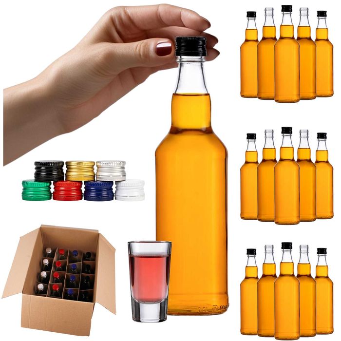 Klasyczna butelka monopolowa 500 ml na bimber barszcz soki 20 sztuk