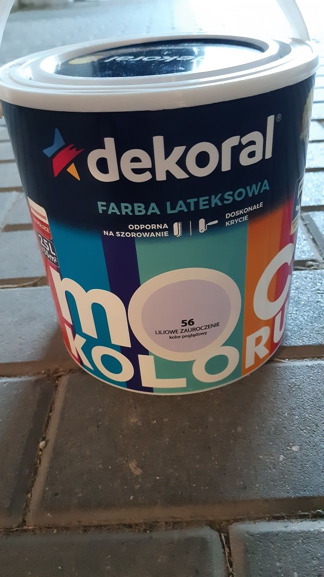 Farba lateksowa Dekoral Moc Koloru 
LILIOWE ZAUROCZENIE nr 56
2,5 l