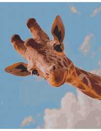 Obraz do malowania po numerach 40x50 żyrafa, obraz na ramie