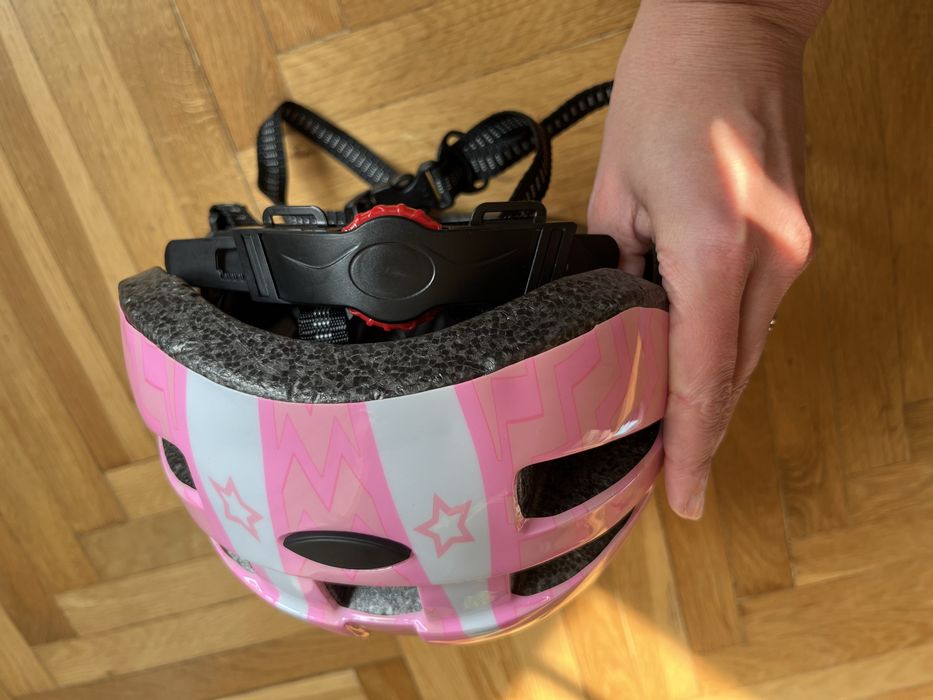 Kask rowerowy dla dziewczynki M (52-56 cm)