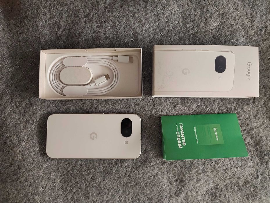 Google Pixel 9a, 128 Porcelain White, Global