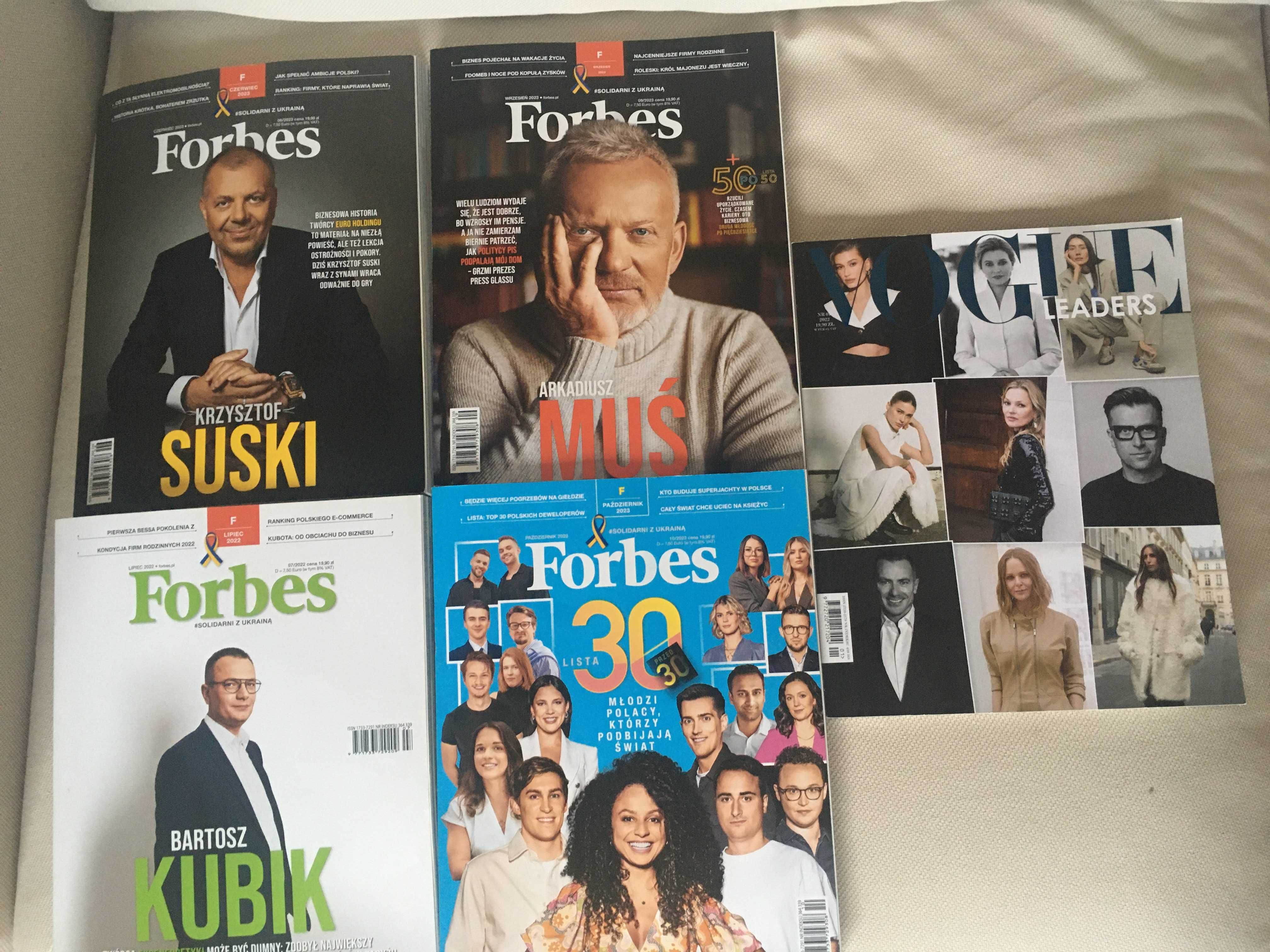 FORBES + Vogue leaders nr 1 + Vogue Polska nr 1