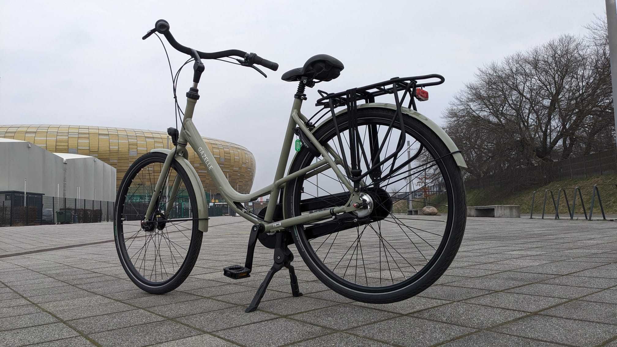 Rower Gazelle Bloom (rozm. L, rok 2022) z siedziskiem dla dzieci Thule