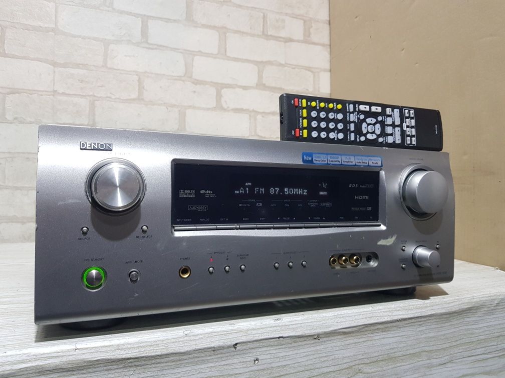 Пульт!7.1AV ресивер/підсилювач  Denon AVR-1508 5×75Вт HDMI б/у з Німеч