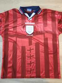 Umbro Anglia 1997 roz L 1999 koszulka tshirt dla fana pilki Owen itp