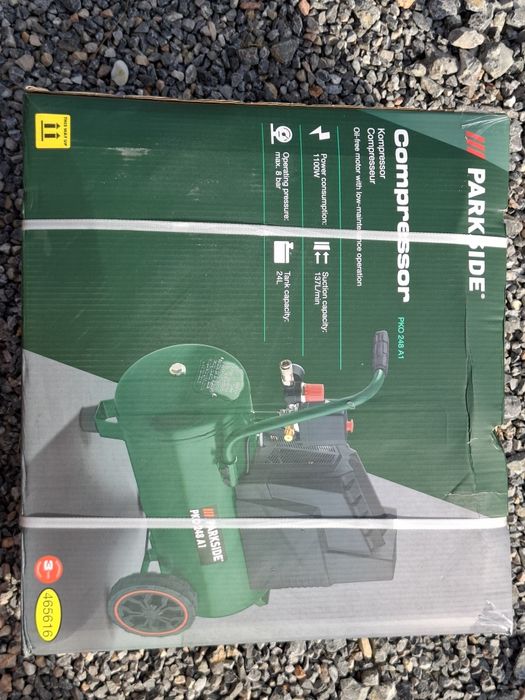 Kompresor bezolejowy PKO 248 A1 Parkside  nowy