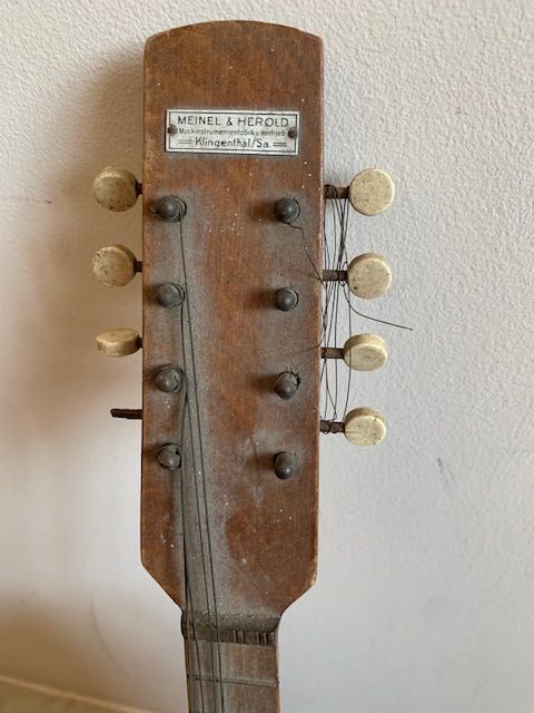 Stara mandolina kolekcjonerska retro MEINEL HEROLD Klingenthal