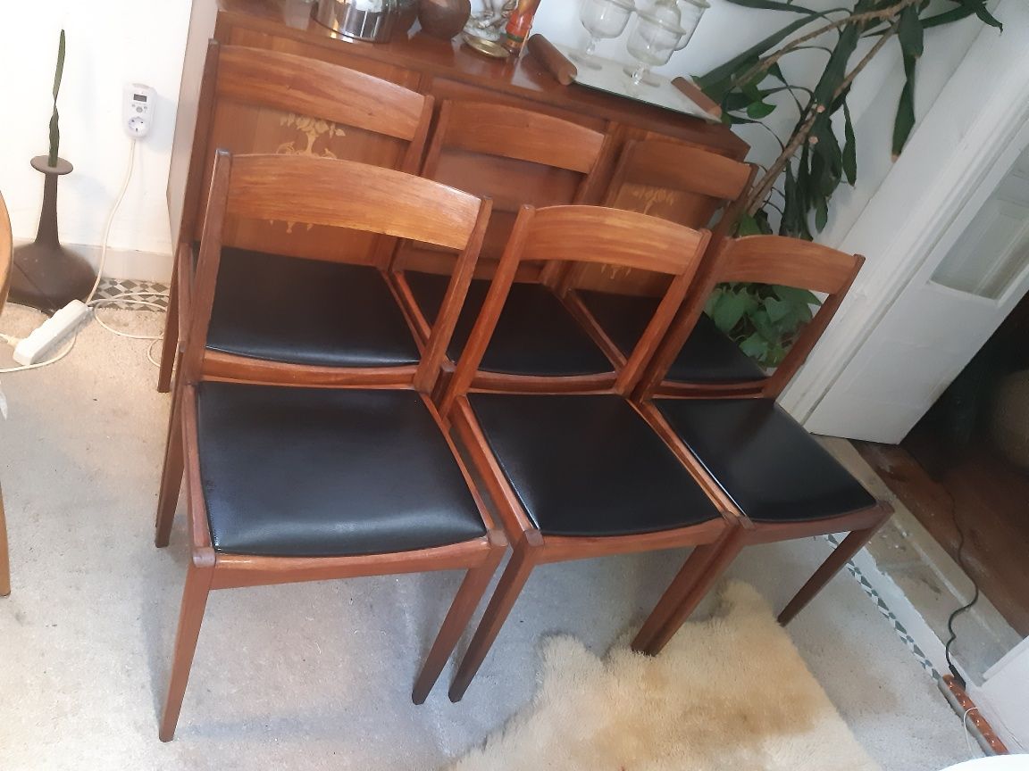 Conjunto 6 cadeiras modelo Belgica Olaio José Espinho 1960