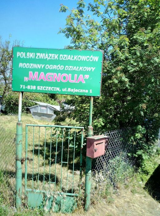 Działka ROD Magnolia przy Wendo Park.