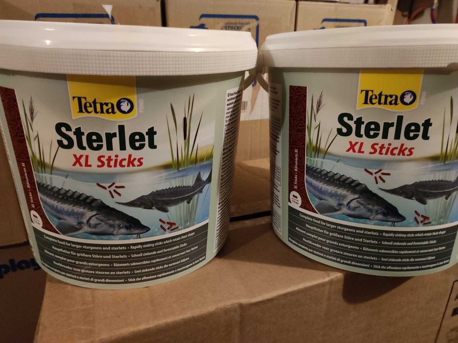 Tetra sterlet XL Sticks, 10 L,pokarm dla jesiotra.