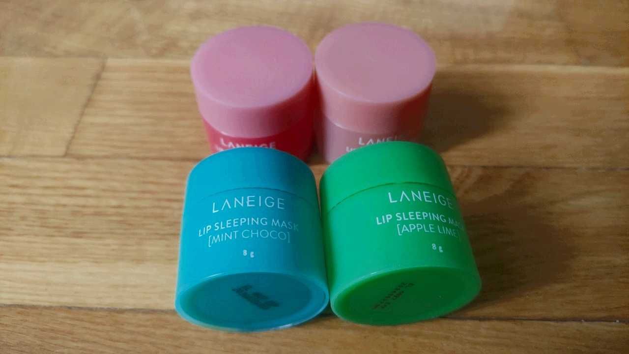 Набор (4х8г)  Маска для губ Laneige Lip Sleeping Mask Berry