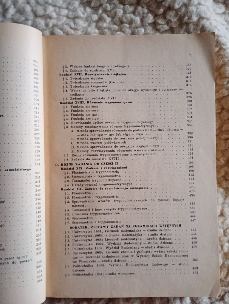 Książka matematyczna - Kurs przygotowawczy z matematyki