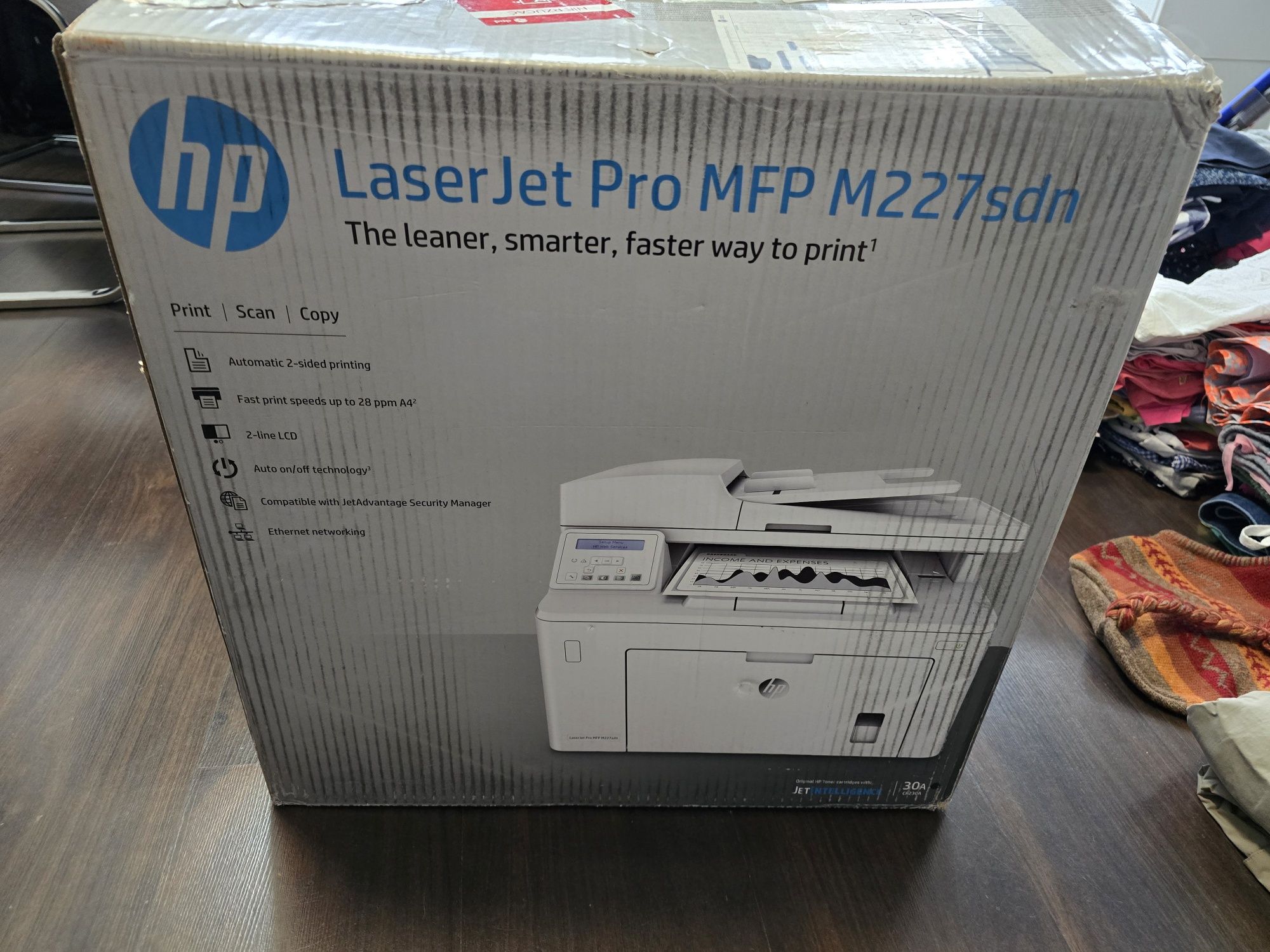 Urządzenie wielofunkcyjne HP MFP M227sdn. Drukarka i skaner w jednym.