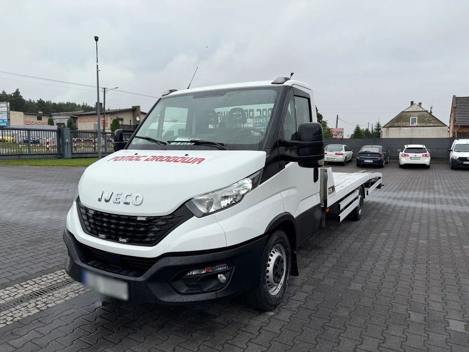 Iveco Daily 35S18 Autolaweta Pomoc Drogowa Laweta Zarejestrowany w PL  NR.160 Zawieszenie na Poduszkach, Tempomat, Klima, Najazd 4.90m