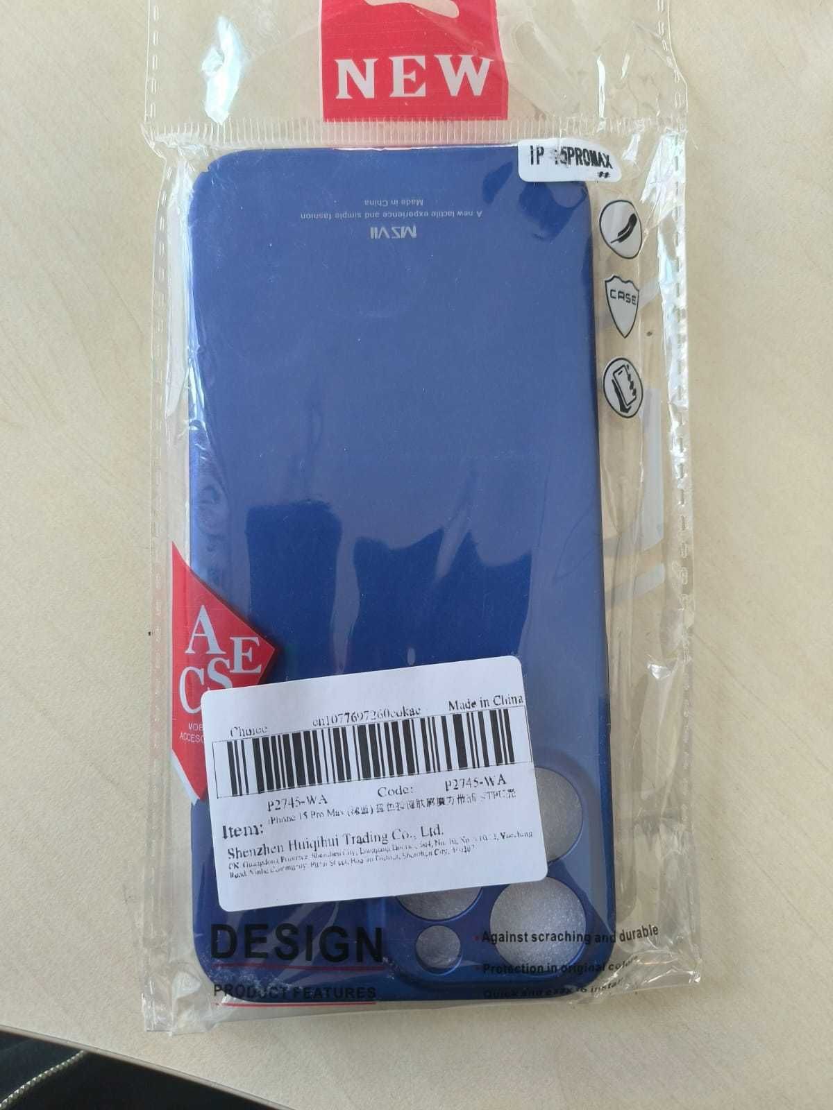 Obudowa plastikowa niebieska IPhone 15 ProMax