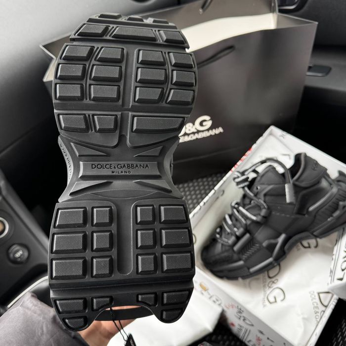 Жіночі кросівки дольче чорні Dolce & Gabanna Space black Premium