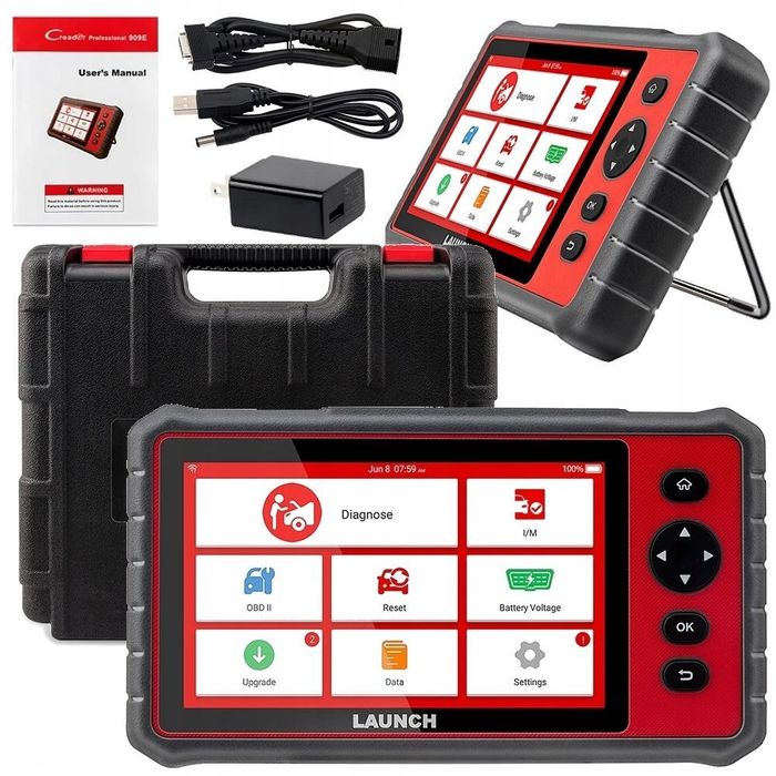 LAUNCH CRP909E FULL KOMPUTER TESTER DIAGNOSTYCZNY OBD 2 x431 SKANER Polski