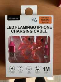 Ładowarka kabel iPhone flaming