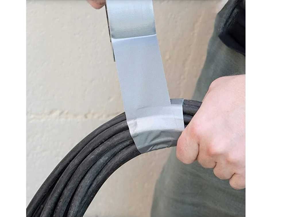 Mocna Taśma Naprawcza Zbrojona Srebrna 15m 48mm Flex Tape Pakiet 10szt