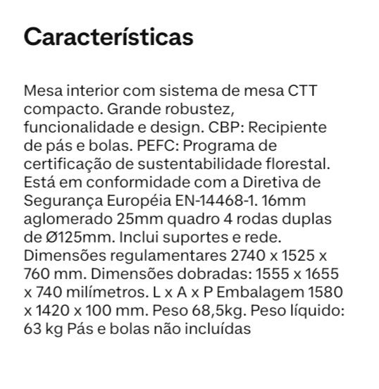 Mesa de pingue-pongue interna Enebe New Lander