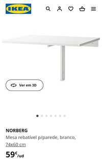 Mesa rebatível IKEA