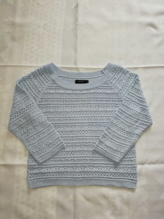 Niebieski ażurowy sweterek, rozm. S Reserved