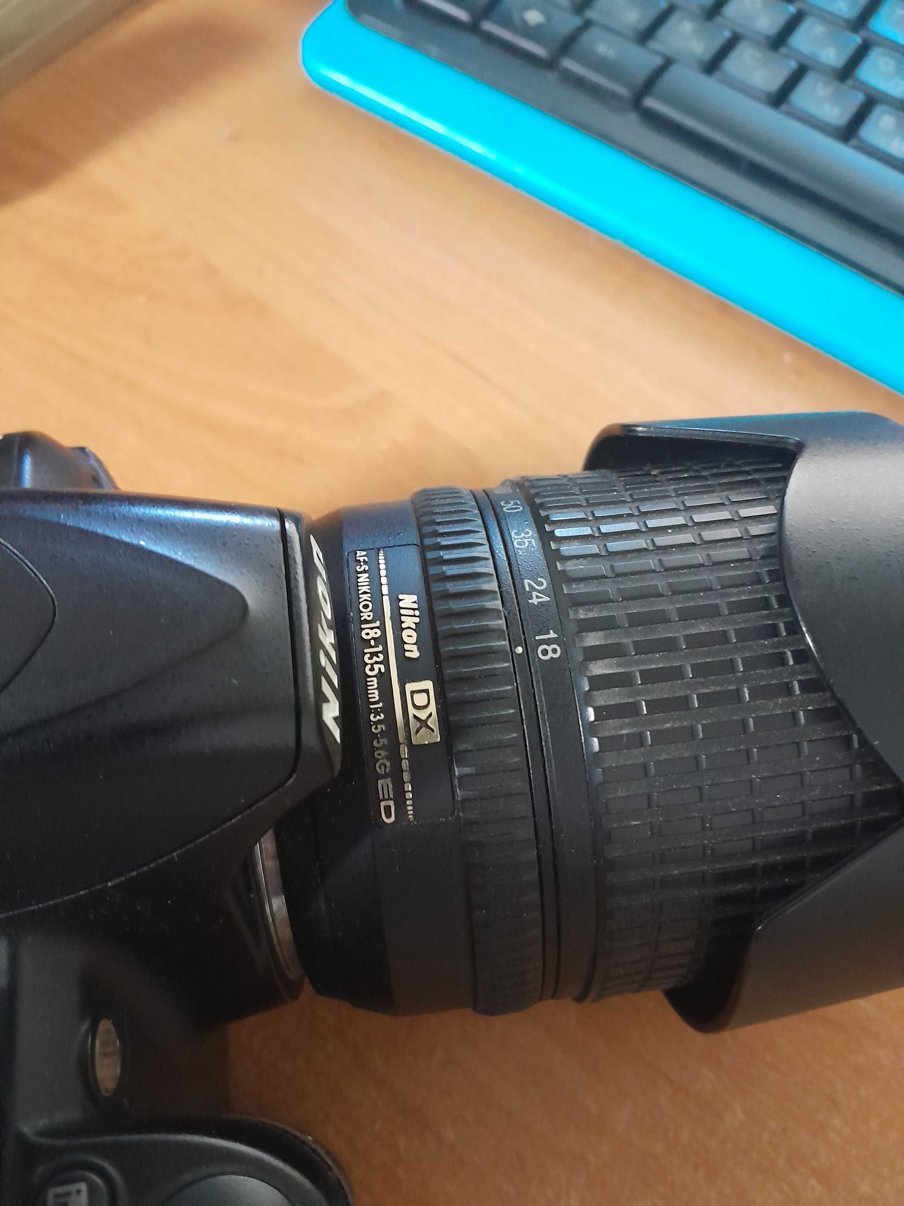 Фотоапарат фотоаппарат Nikon D3100 + об'єктив 18-135 af-s + сумка