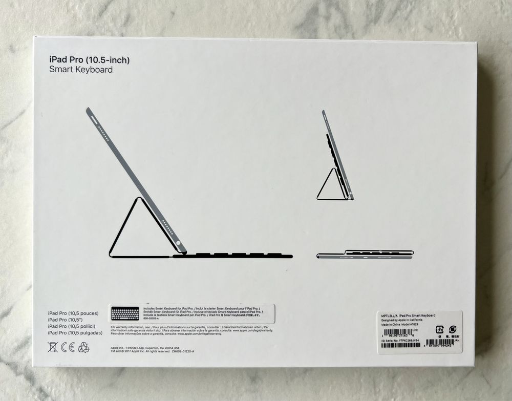 Apple Smart Keyboard 10,5ʼʼ. Новий чохол-клавіатура для Ipad Pro
