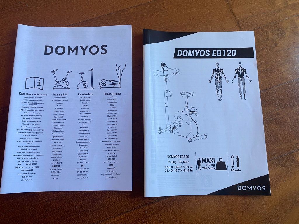 Bicicleta estática domyos 120 - como nova