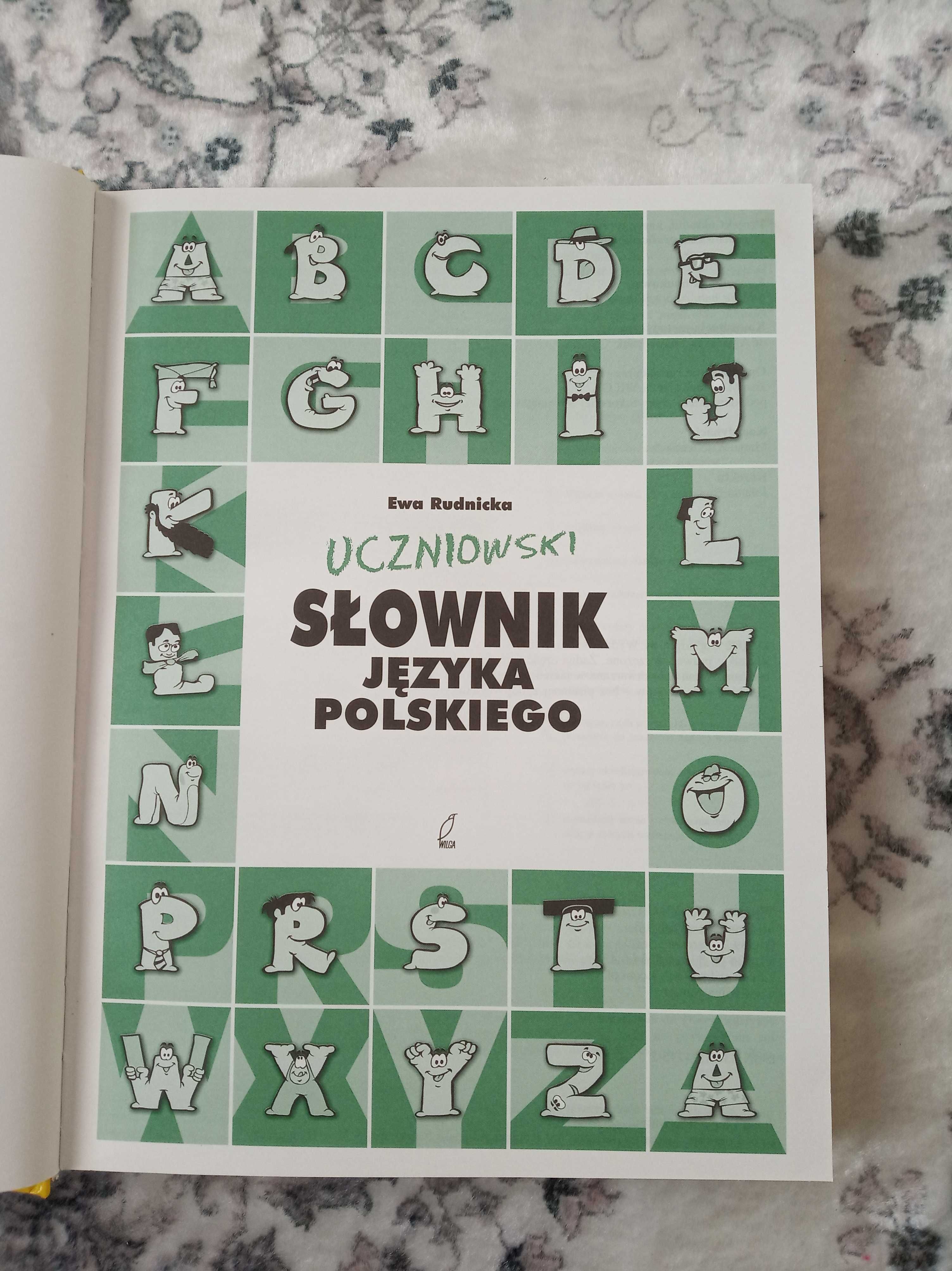 Uczniowski słownik języka polskiego podstawówka  Wilga twarda oprawa