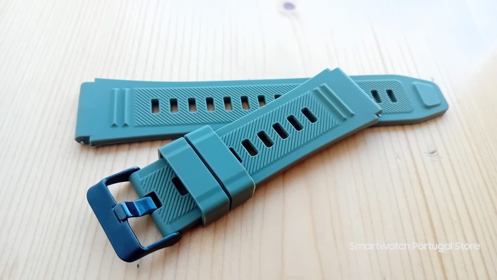 Bracelete 22mm em silicone : Verde