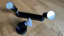 Kinkiety czarne LED (zestaw 2+1)