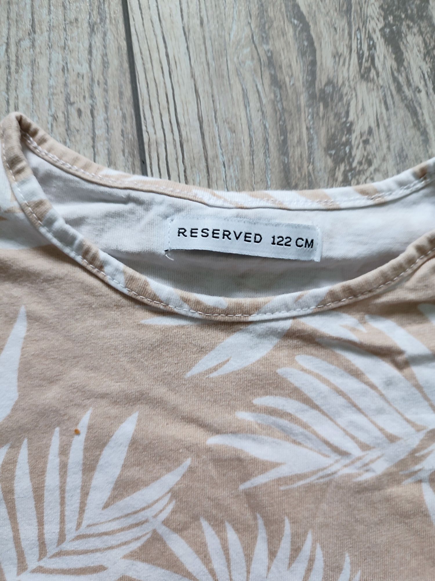 T-shirt bluzka liście 122 Reserved bdb możliwa wysyłka