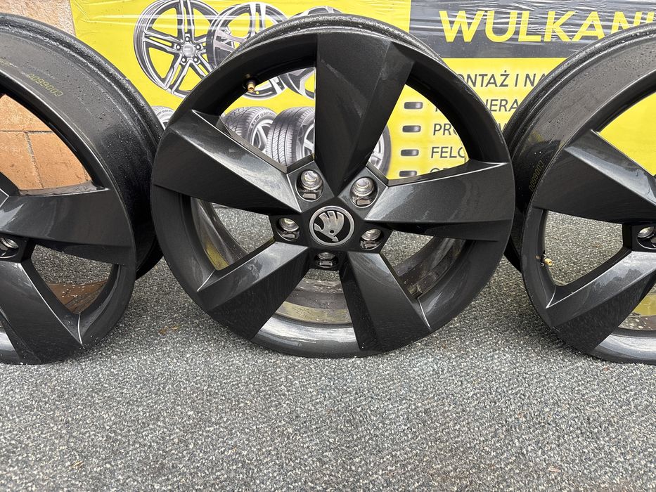 Felgi 5x112 oryginalne skoda jak ze sklepu 16 cali