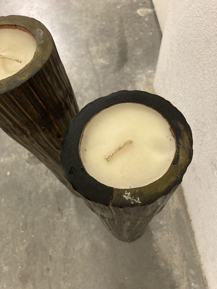 Velas decorativas em bambu gigante 60cm
