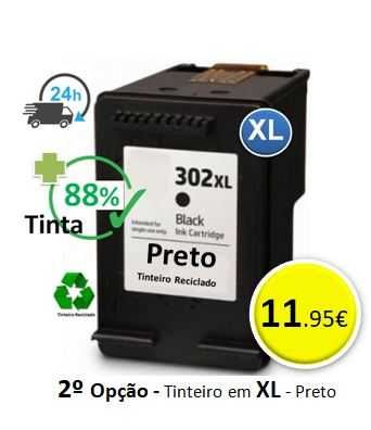 Tinteiros HP 302 Reciclados  - 4º Opções de escolha