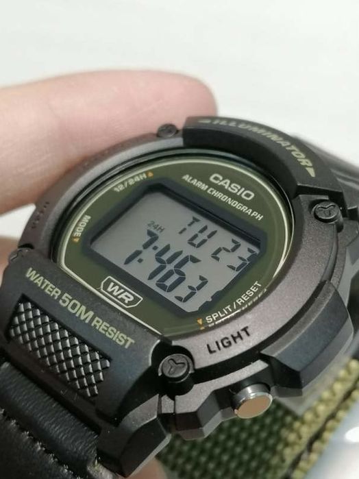 Годинник чоловічий Casio W219HB-3A Оригінал Гарантія Часы Касио