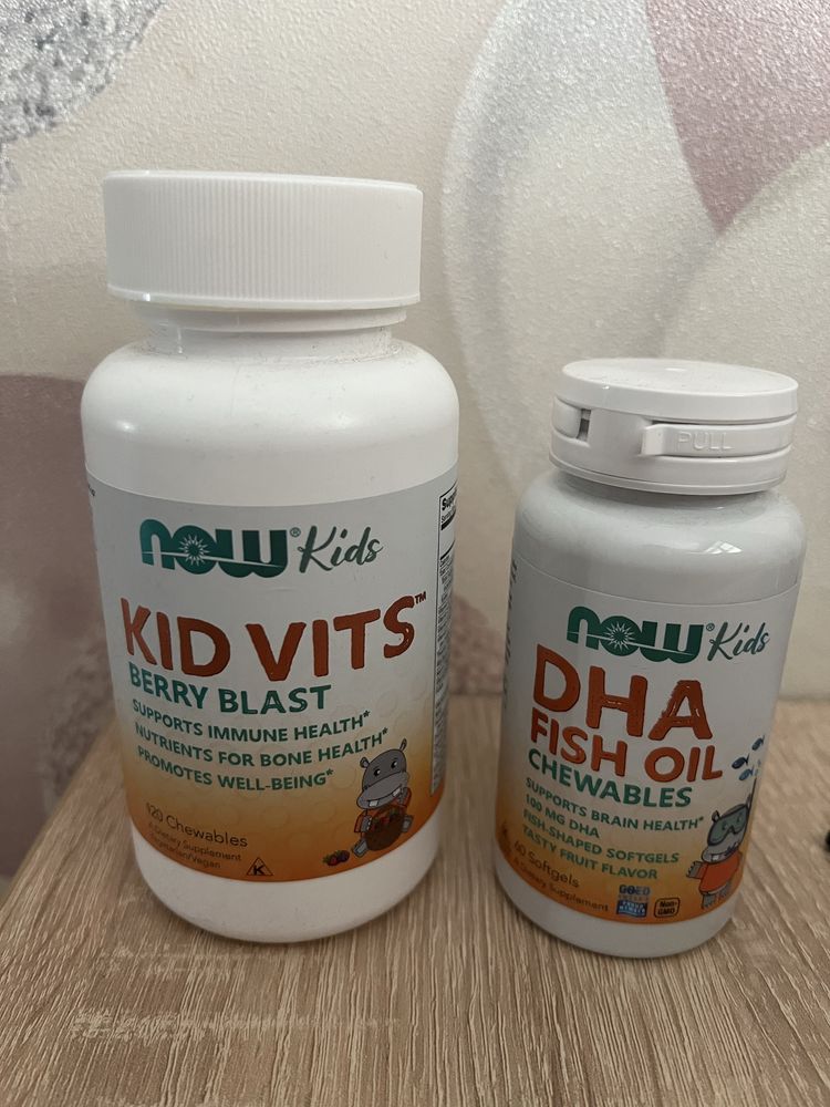 Now Foods kid vits dha вітаміни для дітей, омега