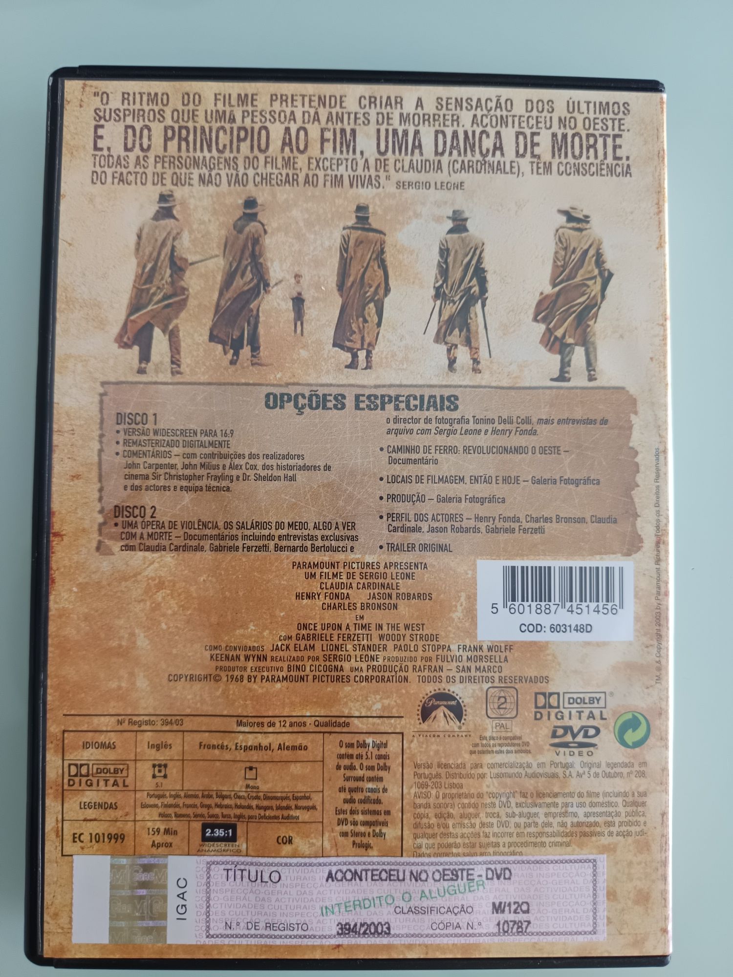 DVD edição especial colecionador aconteceu no oeste