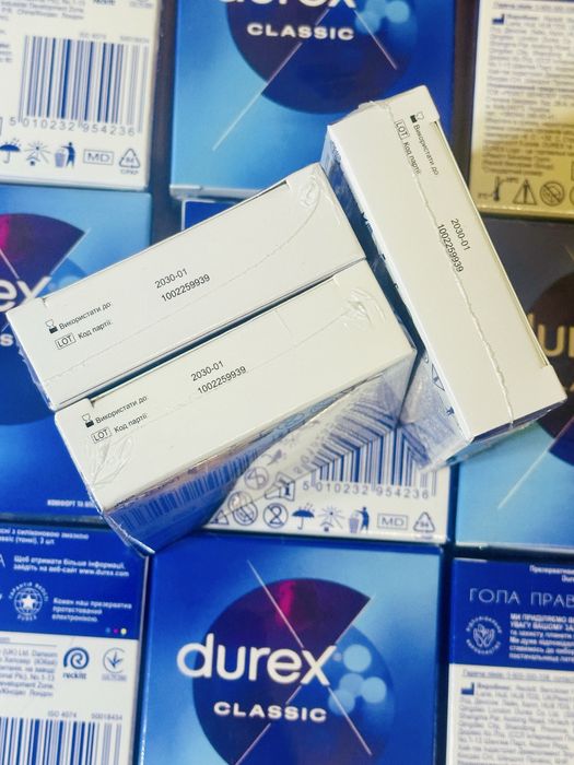 Презервативи Durex classic класичні 18 штук 6 упаковок до 2030 року